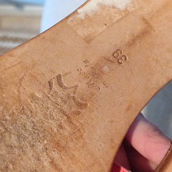 H il Sandalo rasberry pink leather slip on sandals slides 39 Italy - Picture 3 of 8